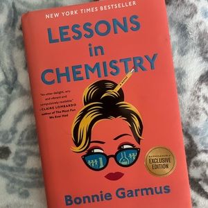Lessons in Chemistry Hardback book with sprayed edges (B&N)